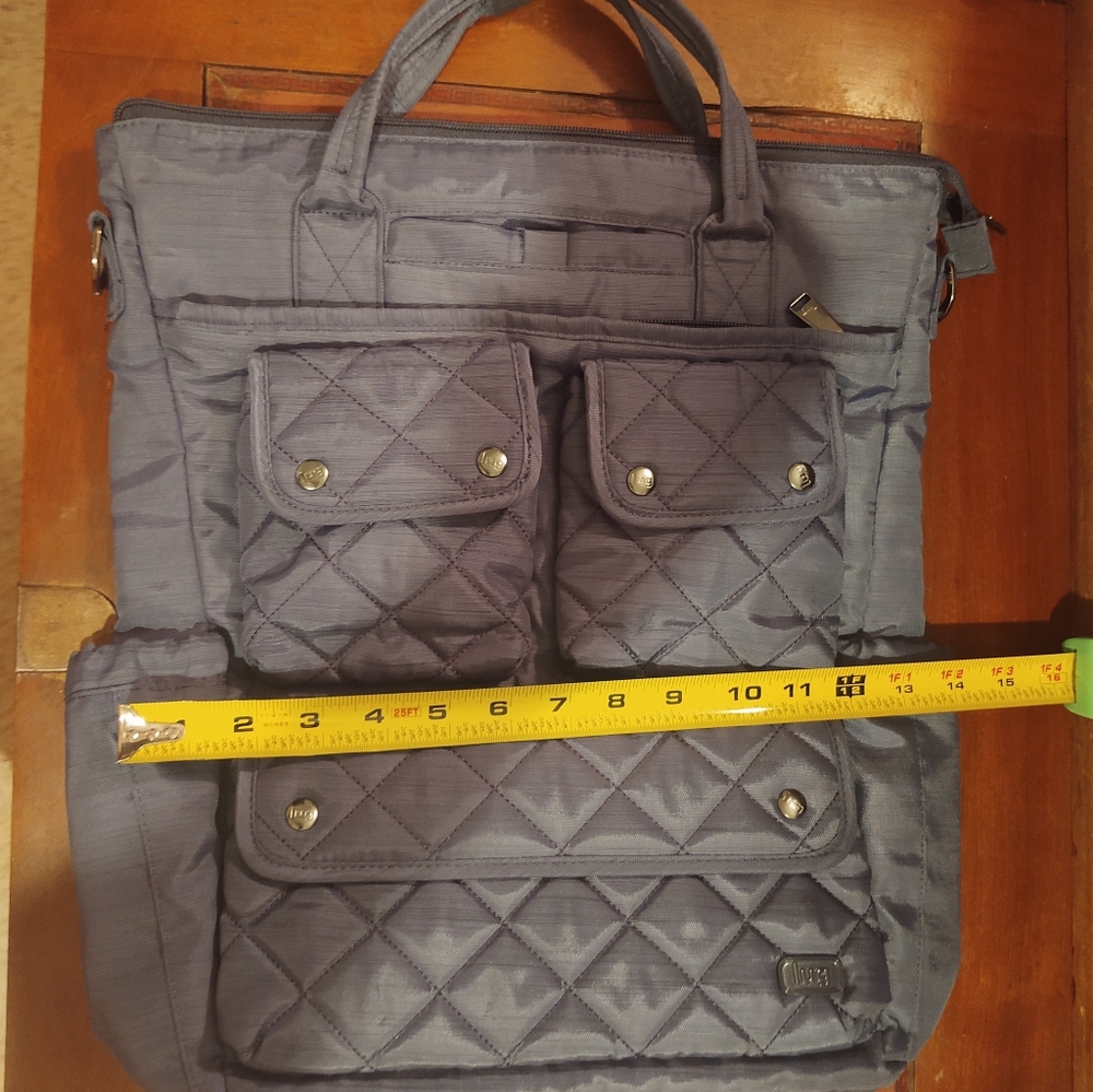 Stylish LUG Blue Quilted Women's Bag - Picture 6 of 9